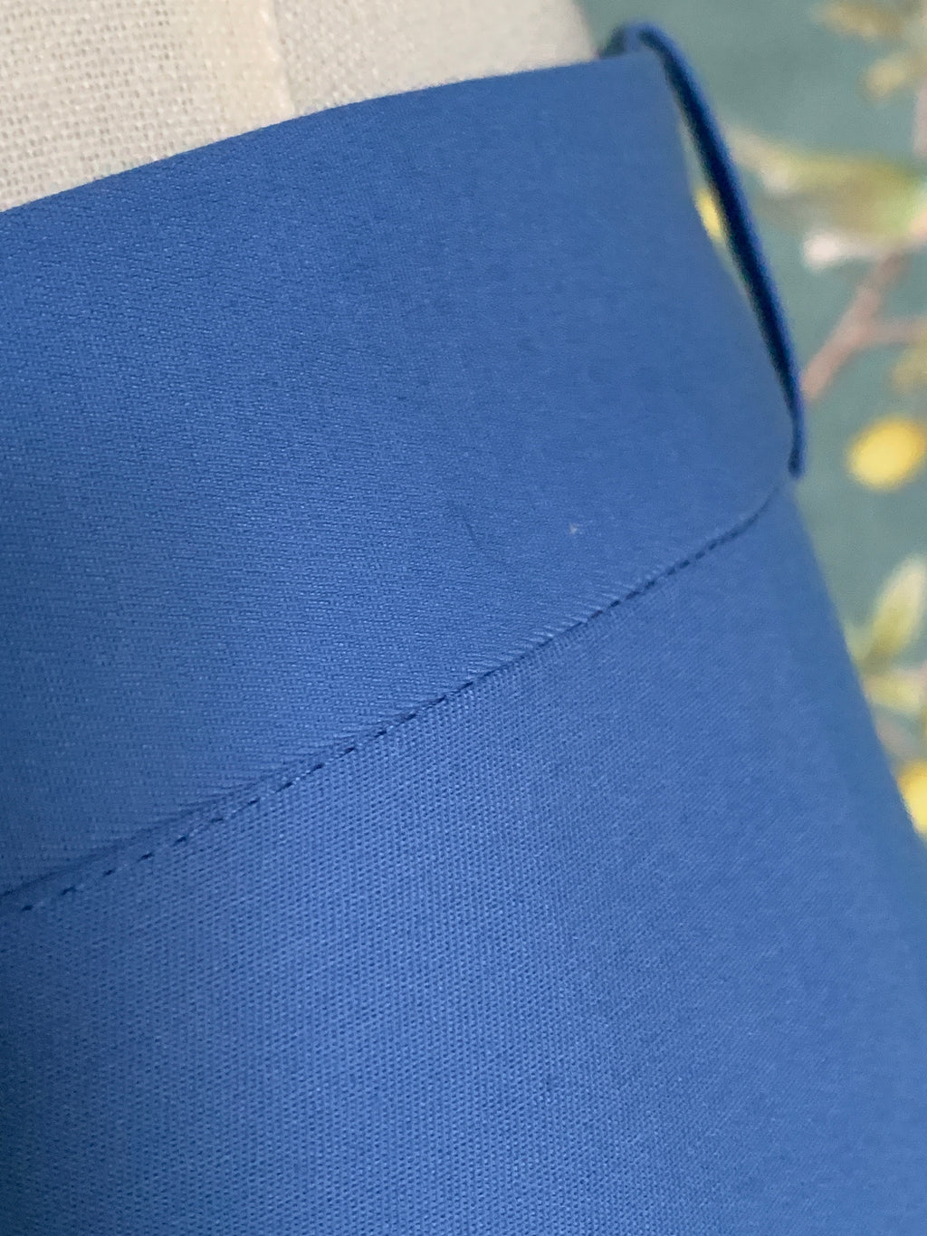 Blankytně modré  viskózové kalhoty